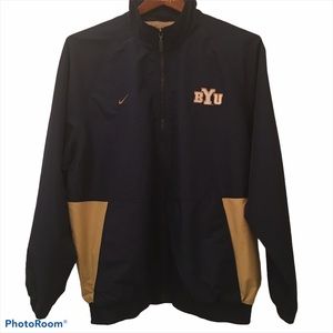 Nike BYU Cougars blue jacket windbreaker Medium